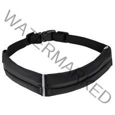 바디공식 2포켓 초경량 러닝벨트, 블랙