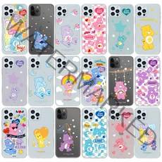 케어 베어 곰돌이 갤럭시 A12 A125 M12 M127 캐릭터 투명 젤리 핸드폰 케이스, 숨바꼭질 트루하트베어