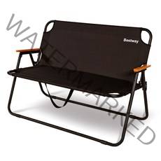 접이식 더블 벤치 캠핑의자, 올블랙