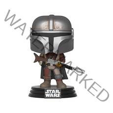 Funko 팝 스타워즈 만달로리안 만달로리안 멀티컬러 3.75인치, Funko 42064 POP Vinyl Star War