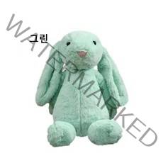 은서네가게 토끼 봉제인형 애착인형, 그린, 30CM