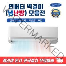 캐리어 냉난방기 인버터 절전형 벽걸이에어컨 가정용 업소용 사무실 냉온풍기 / 기본설치비 포함, [선택04] 13평형 냉.난방 인버터 벽걸이, 기본설치포함