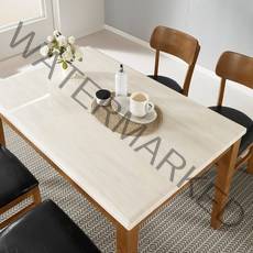 라로퍼니처 빈츠 1200 천연 대리석 4인용 원목 식탁 세트 식탁세트, 단품_4인 테이블