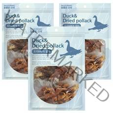 참좋은간식 강아지 간식 100g, 3개, 오리 + 북어 혼합맛