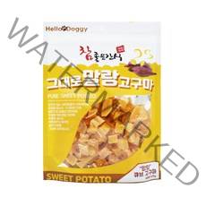 참좋은간식 그대로 말랑 큐브타입 강아지 간식 250g, 고구마, 4개