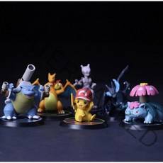 포켓몬스터 포켓몬 메가 리자몽 x 피카츄 거북왕 이상해 꽃 뮤츠 6종 세트 피규어