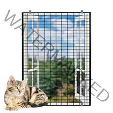 [디디지메이트]델라카사 고양이 방묘문 방묘창 안전문, 화이트