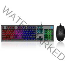 HP LED Gaming Combo 유선 키보드, KM300F, 혼합색상, 일반형