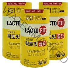 종근당건강 락토핏 생유산균 골드, 100g, 3개