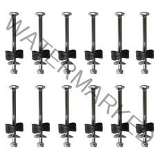 대형 트램폴린 트램펄린 야외방방이 키트 어셈블리 교체 용 12pcs 강철 고정 25, 그림 색상