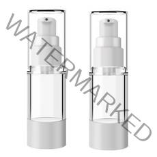 DM 뷰티 휴대용 펌프 로션 공병 플랫 진공 30ml, 혼합 색상, 2개입