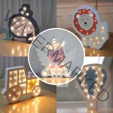 hail 인테리어 LED 캐릭터 수면 벽 유아 무드등, 01_고래니