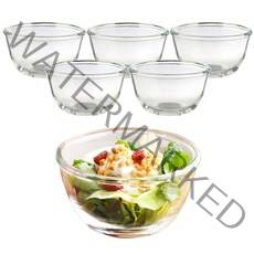 삼호유리 럭키글라스 유리 샐러드볼 소스볼 405ml LG-222005, 6개