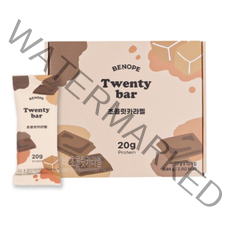 베노프 20바 초콜릿카라멜 프로틴바 12p, 2개, 684g