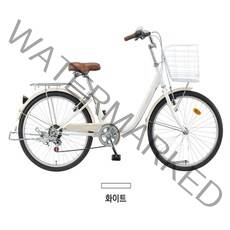 [조립 및 포장발송]삼천리자전거 선데이/프림로즈 22/24/26 인치 7단기어 여성용 자전거, 선데이 24 화이트