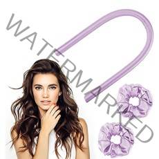 셀프 롤링 헤어롤 구르프 웨이브 머리 셋팅기 퍼플