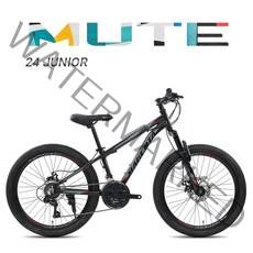 (완조립) 마젠타 24D 알루미늄 주니어 MTB 지오닉스 2021, 블랙 레드