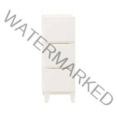 보노하우스 심플리 슬림 3단 서랍장, 화이트, 1개