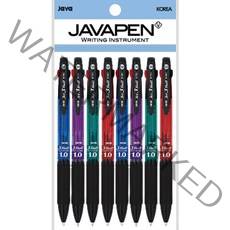 자바펜 3색볼펜 제트3볼 1.0mm 민트 2p + 레드 2p + 퍼플 2p + 블루 2p 세트, 혼합 색상, 1세트