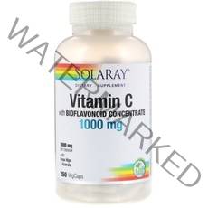 솔라레이 비타민 C 바이오플라보노이드 컨센트레이트 포함 1000mg 베지캡, 250개입, 1개