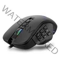 큐센 AULA RGB 사이드 버튼 게이밍 유선 마우스, H510, 혼합색상