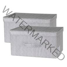 코멧 홈 서랍형 수납박스 23L, 그레이, 2개