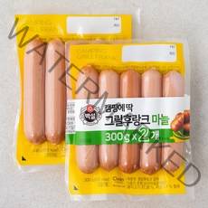 백설 캠핑에 딱 그릴 후랑크 마늘맛, 300g, 2개