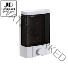 1000ML 대용량 모던 심플 욕실 비누통 샴프통 린스 물비누 디스펜서, 블랙투명화이트