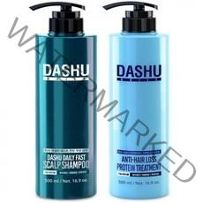 다슈 데일리 패스트 탈모증상 완화샴푸 500ml + 안티헤어로스 단백질 트리트먼트 500ml, 1세트