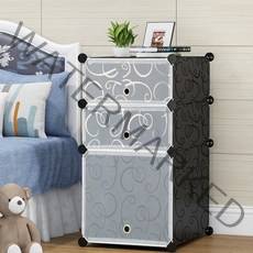 코끼리리빙 모던 서랍장 3단 ERD-3975, 블랙