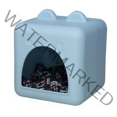 레드퍼피 리첼 펫 하드하우스 방석포함, 파스텔블루