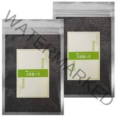 고운물 크리스탈 샌드 1 mm 800 g, 블랙, 2개