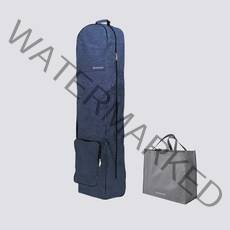 버디온 방수휠항공커버 바퀴 달린 골프백커버+수납가방, 멜란지네이비+수납가방