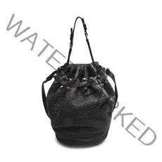 [알렉산더 왕] [중고 명품] 블랙 카프스킨 버킷 여성 토트백 205246 001 PC12