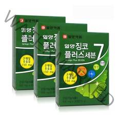 일양약품 징코플러스 은행잎추출물 기억력 혈행개선, 15g, 3개