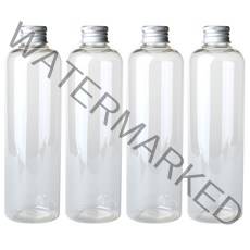 병도매닷컴 DT300 투명 음료용기 알루미늄 실버캡, 300ml, 4개입