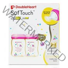 더블하트 소프트터치 모유실감 PPSU 젖병 160ml 트윈팩, 노꼭지, 토이