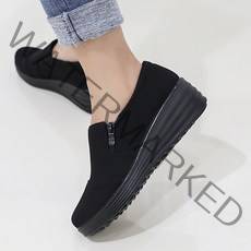 제이슈 발편한 꿀템 통굽 슬립온 컴포트슈즈 5cm