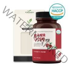 홍국발효 구기자 김치 유산균 발효구기자 고농축 추출 분말 가루 베타인 청양 구기자 고지베리 국내산, 1통