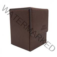 AEGIS GUARDIAN 탑 로딩 가죽 카드 케이스 데크 박스 Mtg Pokemon Yugioh TCG 바인더 블랙 레드 브라운 90, Brown