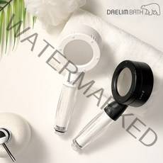 대림바스 버블미스트 필터샤워기헤드 피부보습 모공속노페물제거 녹물이물질제거 수압상승, 버블미스트 필터샤워기헤드 화이트