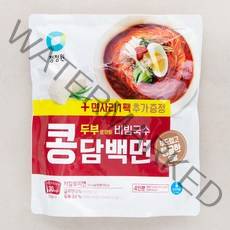 청정원 두부로 만든 콩담백면 비빔국수 4인 + 면사리 1팩, 1개, 847.2g