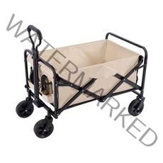 접이식 도플갱어 캠핑 웨건 왜건 상판 테이블 폴딩 카트 캐리어 야외 휴대용 조절 59, 카키색 옷감