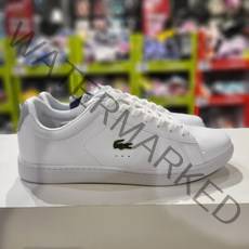 [남성/NCPICKS] 라코스테 남성 carnaby evo 캐주얼 슈즈 가죽 화이트 스니커즈 7 43SMA0018081 LAMK24M02600AAA