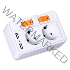 일신전기 절전 USB 콘센트 2구 DSDCPS-S2216A, 1개