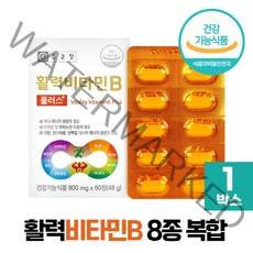 활력 비타민B 활성 비타민비 플러스 수용성 비타민B군 8종, 1ea, 60정