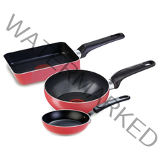 테팔 인조이 미니 프라이팬 3종 세트, 핑크, 프라이팬 12cm + 볶음팬 16cm + 에그팬 12 x 18 cm