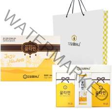 꿀타민 제주벌꿀 스틱 선물세트 8호 12g x 21p + 쇼핑백, 1세트