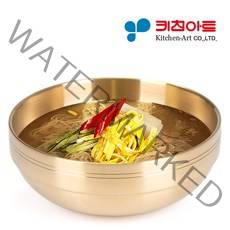 키친아트 금상첨화 골드 이중진공 티타늄 냉면기 식기, 05.이중 국대접(중)