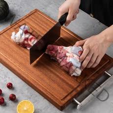 원목도마 가정용 흑단나무 도마 두꺼워도 갈라지지 않는다 항균도마 나무도마 양면 항균 도마, 36*24*2.5cm